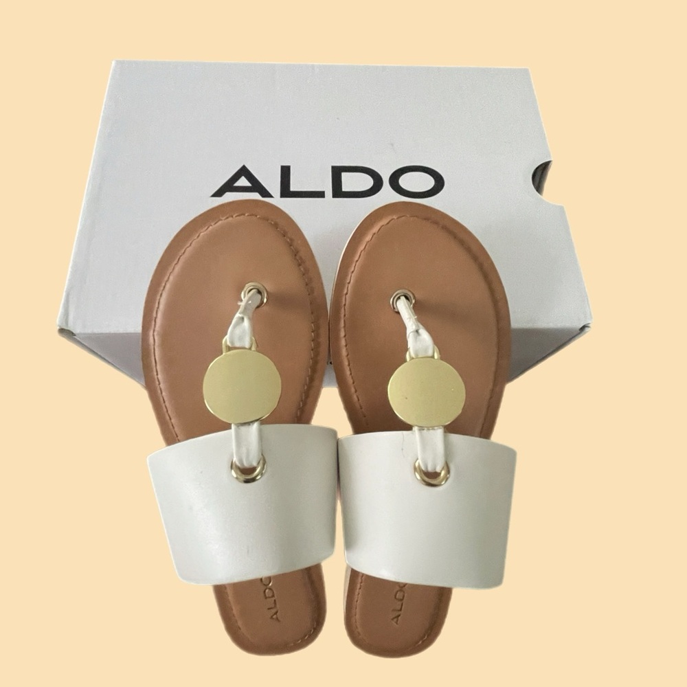 ALDO YILANIA THONG SLIP ON SANDALS- SIZE 8